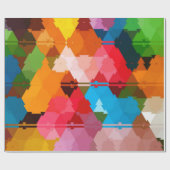 Kleurrijke regenboogstam cadeaupapier (Vlak)