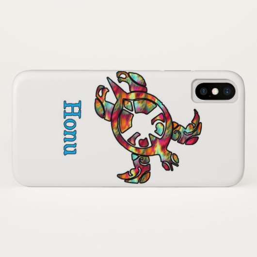 Kleurrijke regenboogstam Hawaiian Zee Turtle Case-Mate iPhone Case (Achterkant (horizontaal))