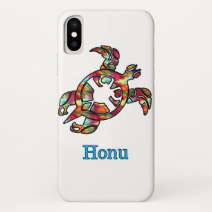 Kleurrijke regenboogstam Hawaiian Zee Turtle Case-Mate iPhone Case