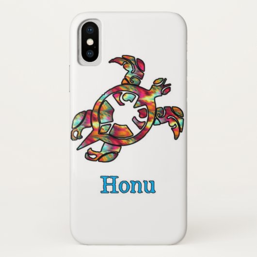 Kleurrijke regenboogstam Hawaiian Zee Turtle Case-Mate iPhone Case (Achterkant)