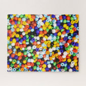 Kleurrijke regenboogstapel van kralen legpuzzel (Horizontaal)