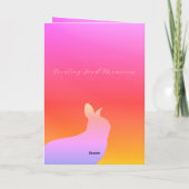 Kleurrijke regenboogstijl kaart (Achterkant)