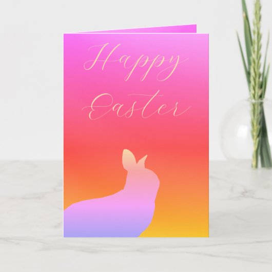 Kleurrijke regenboogstijl kaart (Voorkant)