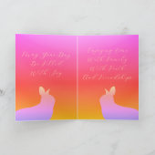 Kleurrijke regenboogstijl kaart (Binnen)