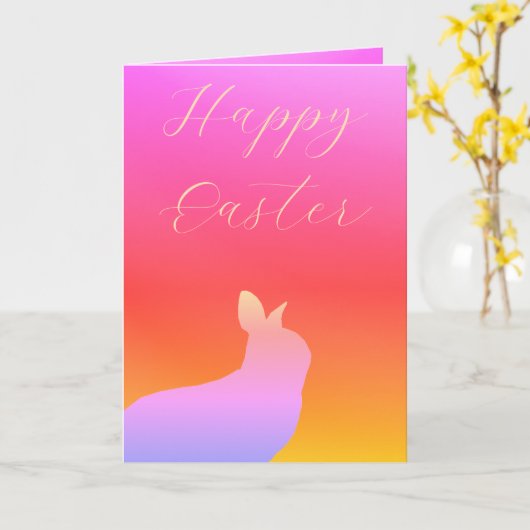 Kleurrijke regenboogstijl kaart (Gele Bloem)