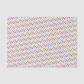 Kleurrijke regenboogstip met patroon tissuepapier (Voorkant)