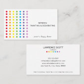 Kleurrijke regenboogStippen voor schilders en deco Visitekaartje (Voorkant / Achterkant)