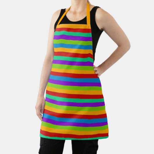 Kleurrijke regenboogstreep schort (Insitu)