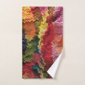 Kleurrijke regenboogstrepen Abstracte badhanddoeks Bad Handdoek (Handdoek)
