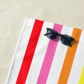 Kleurrijke regenboogstripes Gay Pride Strandlaken (In situ)