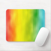 Kleurrijke regenboogstripes Mousepad Muismat (Met muis)