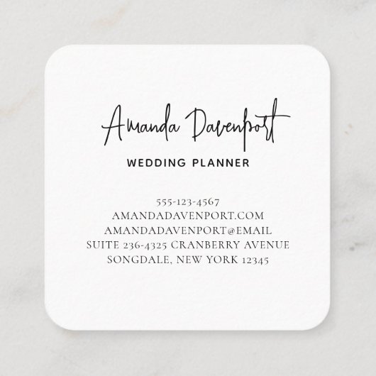 Kleurrijke regenboogstrips met Faux Gold Glitter Vierkante Visitekaartje (Achterkant)