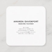 Kleurrijke regenboogstrips met Faux Gold Glitter Vierkante Visitekaartje (Achterkant)