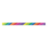 Kleurrijke regenboogstrips satijnen lint (Voorkant)
