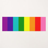Kleurrijke regenboogstrips Yoga Mat (Voorkant (horizontaal))