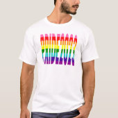 Kleurrijke regenboogtekst LGBTQ Gay Pride 2023 T-S T-shirt (Voorkant)