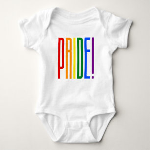 Kleurrijke regenboogtekst LGBTQ Gay Pride LGBT Romper