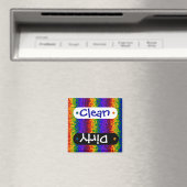 Kleurrijke regenboogverf Spletters Abstracte kunst Magneet (Insitu (Vaatwasser))