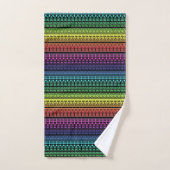 Kleurrijke regenboogversiering bad handdoek (Handdoek)