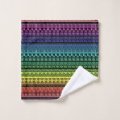 Kleurrijke regenboogversiering bad handdoek (Wasdoekje)