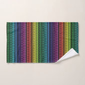Kleurrijke regenboogversiering bad handdoek (Handdoek)