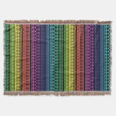 Kleurrijke regenboogversiering deken (Voorkant)