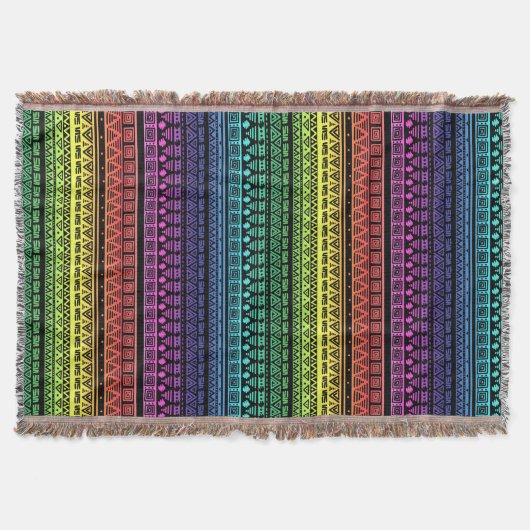 Kleurrijke regenboogversiering deken (Voorkant)