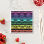 Kleurrijke regenboogversiering servetten (Insitu)