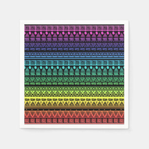 Kleurrijke regenboogversiering servetten