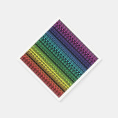 Kleurrijke regenboogversiering servetten (Hoek)