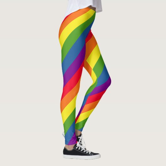 Kleurrijke regenboogvlag leggings (Rechts)