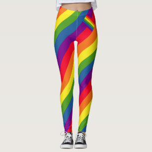 Kleurrijke regenboogvlag leggings