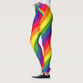 Kleurrijke regenboogvlag leggings (Links)