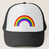 Kleurrijke regenboogvorm trucker pet (Voorkant)