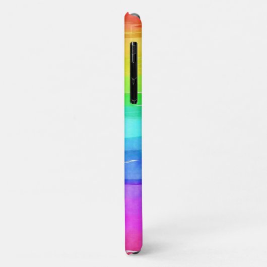 Kleurrijke regenboogWaterverf Aangepast Case-Mate iPhone Case (Achterkant/links)