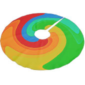 Kleurrijke Regenboogwervel Abstracte Boomrok Kerstboom Rok (Gekanteld)
