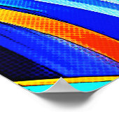 Kleurrijke regenboogwervelingen 1108 poster (Hoek)