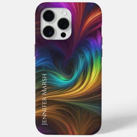 Kleurrijke regenboogwervelkolom Case-Mate iPhone case (Achterkant)