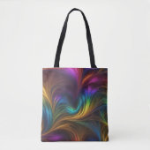Kleurrijke regenboogwervelkolom tote bag (Voorkant)