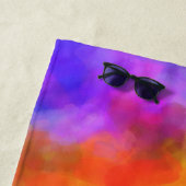 Kleurrijke regenboogwolken strandlaken (In situ)