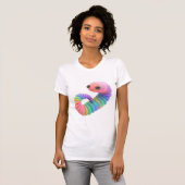 Kleurrijke regenboogwormpatroon - Fun Women's T-shirt (Voorkant volledig)