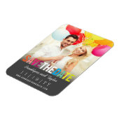 Kleurrijke regenboogzomerfoto Moderne sparen de da Magneet (Linkerzijde)