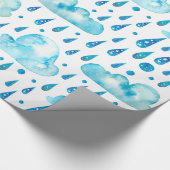 Kleurrijke regendag cadeaupapier (Hoek)