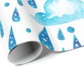 Kleurrijke regendag cadeaupapier (Rol Hoek)