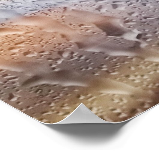 Kleurrijke regendag NYC Abstract Poster (Hoek)