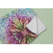 Kleurrijke regendruppels in Dandelion Fleece Deken