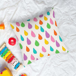 Kleurrijke regendruppels kussen