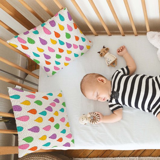 Kleurrijke regendruppels kussen