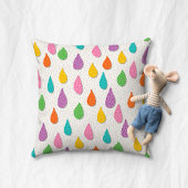 Kleurrijke regendruppels kussen