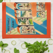 Kleurrijke Rehoboth Beach Theedoek (Gevouwen)